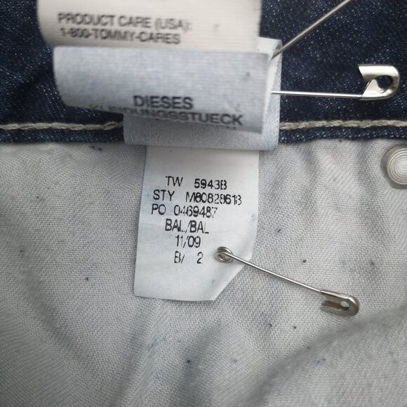 Tommy Hilfiger Ladies Size 14 Medium Wash Straight Leg Blue Jeans - Picture 9 of 15